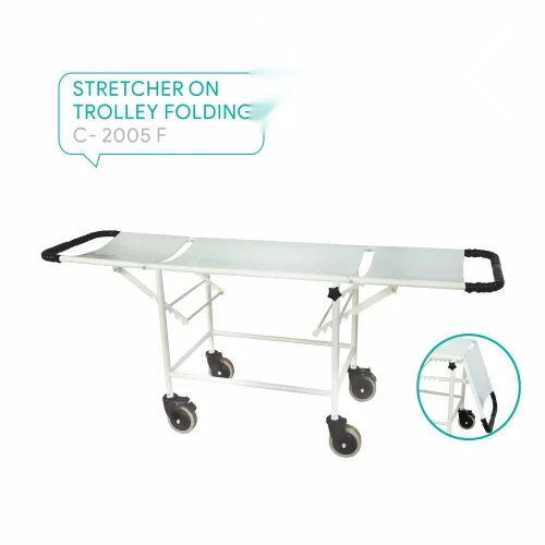 C 2005 F Folding Stretcher On Trolley