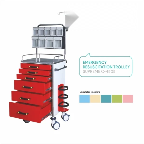 C 4505 Supreme Emergency Resuscitation Trolley