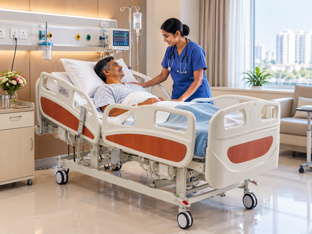 Three-Function Electric Hospital Bed