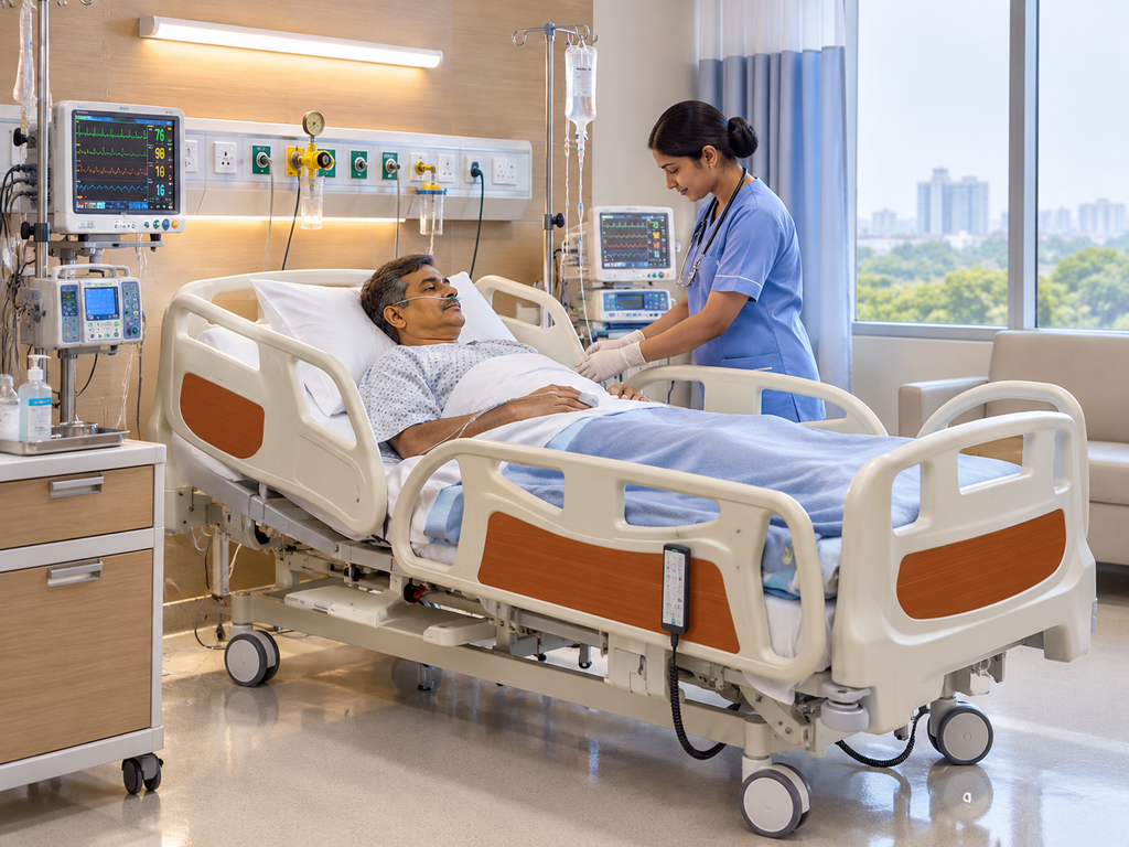 Multi-Function Electric ICU Hospital Bed