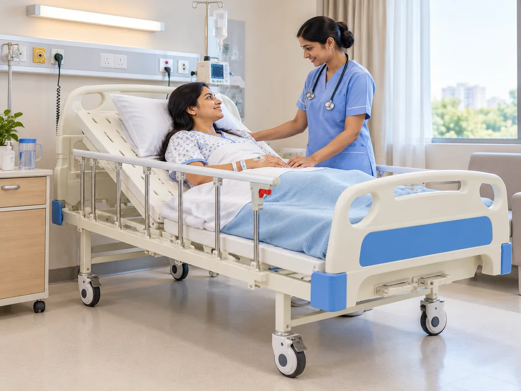 Manual Two-Crank Hospital Bed