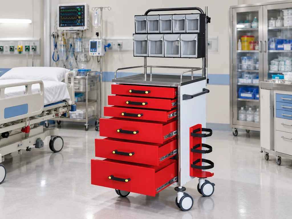 ANESTHESIA / EMERGENCY TROLLEY (CRCA)