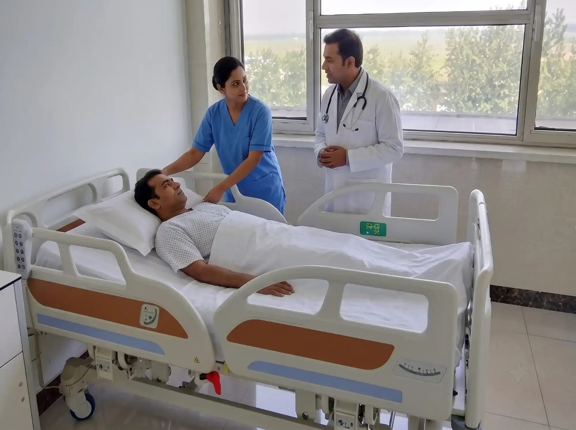Five-Function Electric Bed
