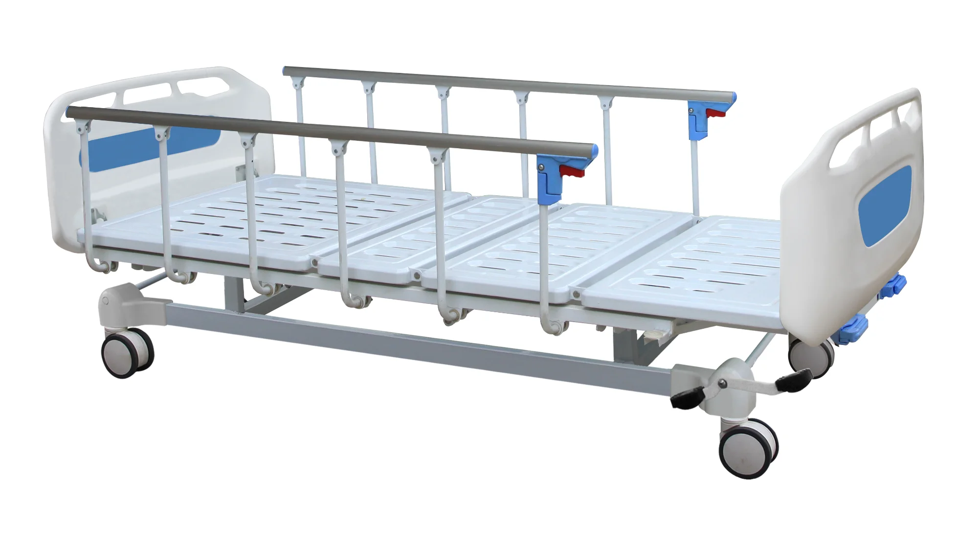 Manual Two-Crank Hospital Bed with Central Brake Image 1