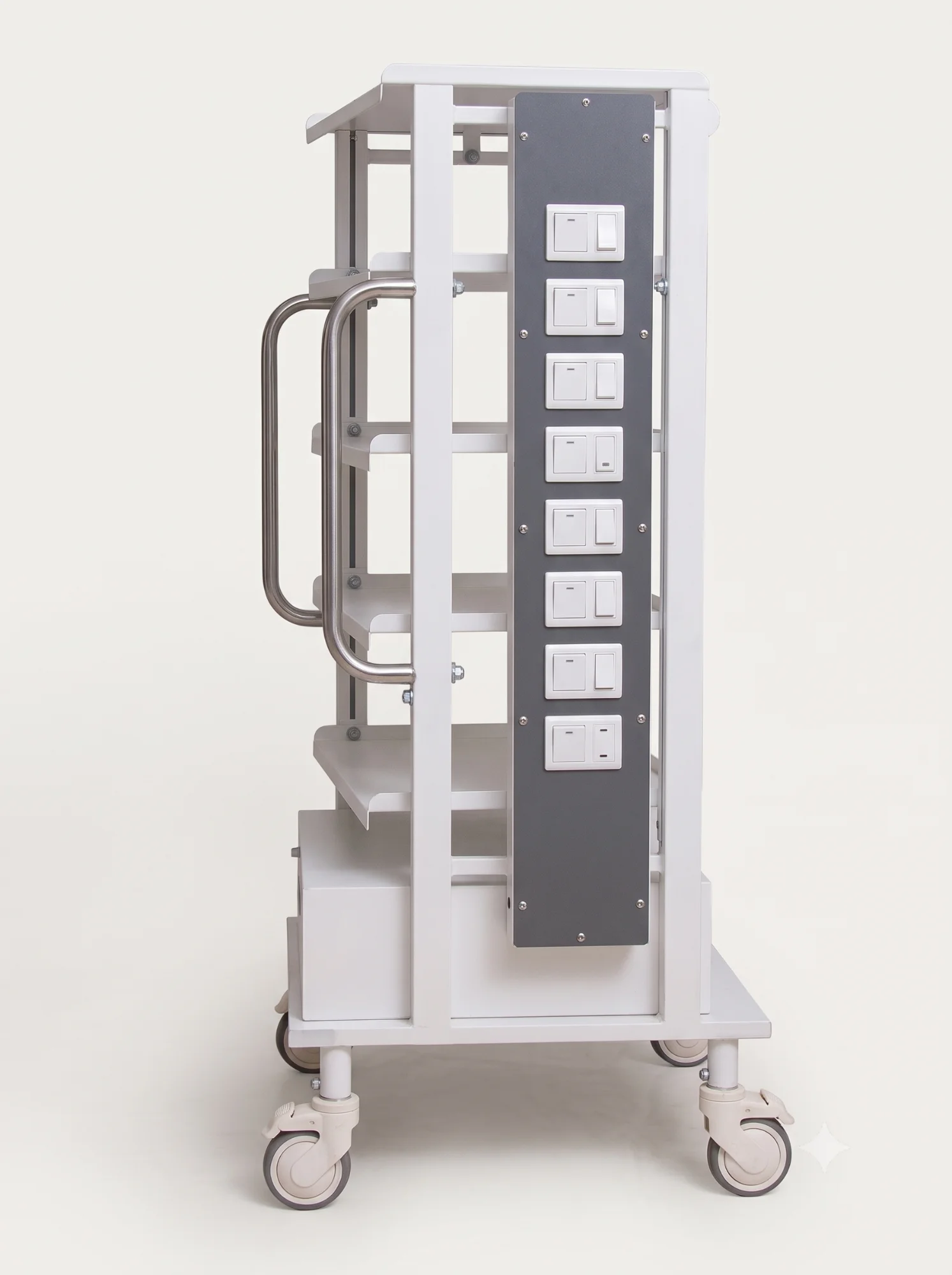 ENDOSCOPY TROLLEY WITH SIDE ACCESSORY PANEL Image 1