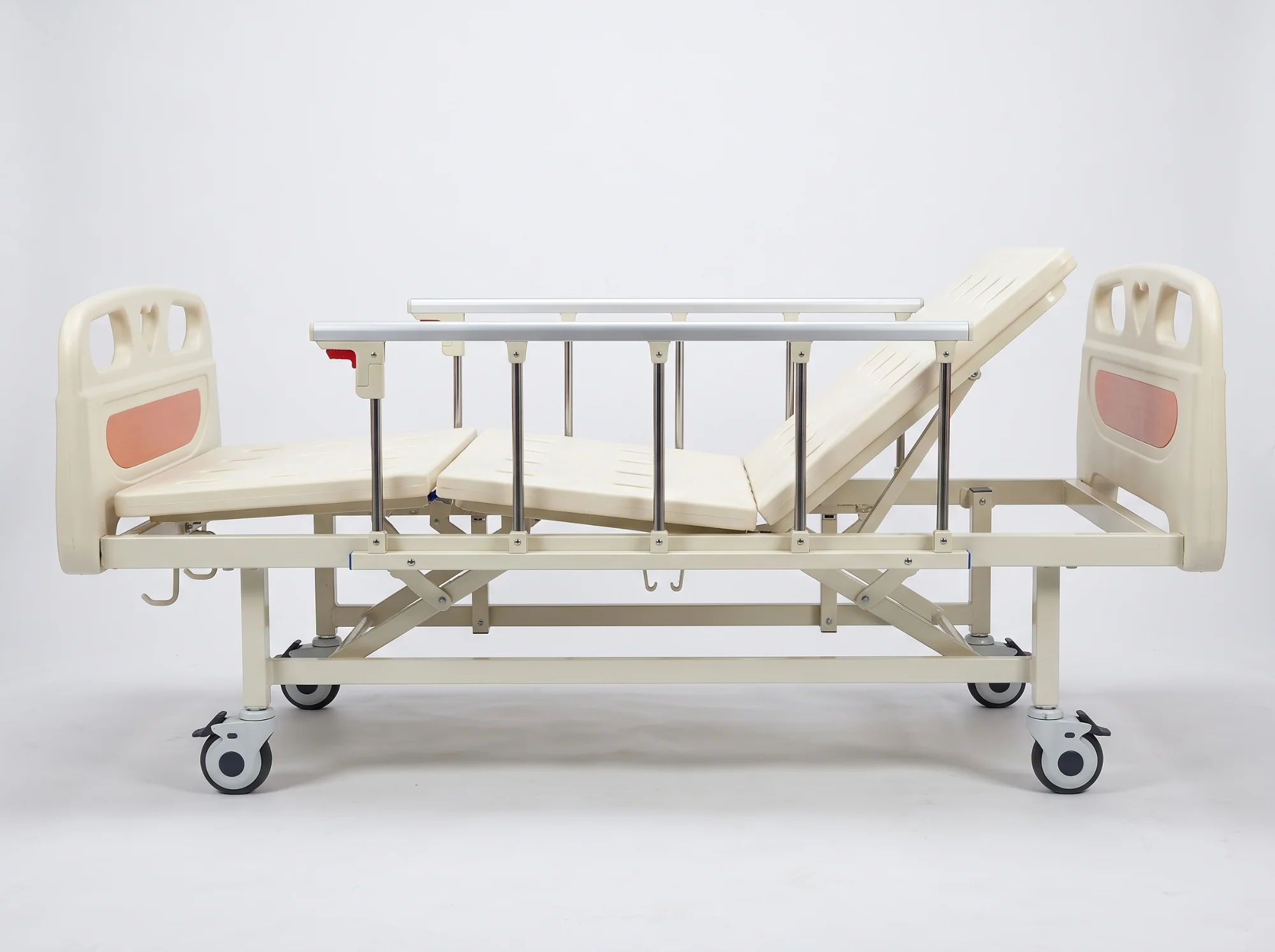 Two-Function Manual Hospital Bed with Bumpers Image 2