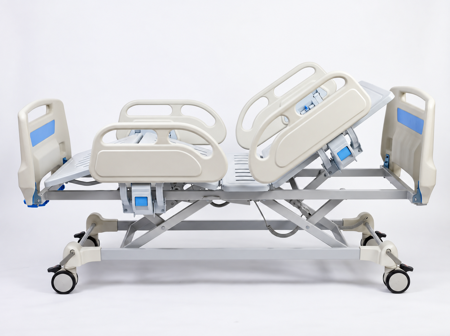 Two-Function Manual Bed with ABS Rails & Central Lock Image 2